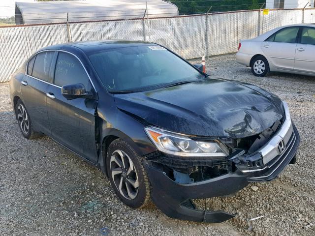 1HGCR2F81GA065909 - 2016 HONDA ACCORD EXL BLACK photo 1