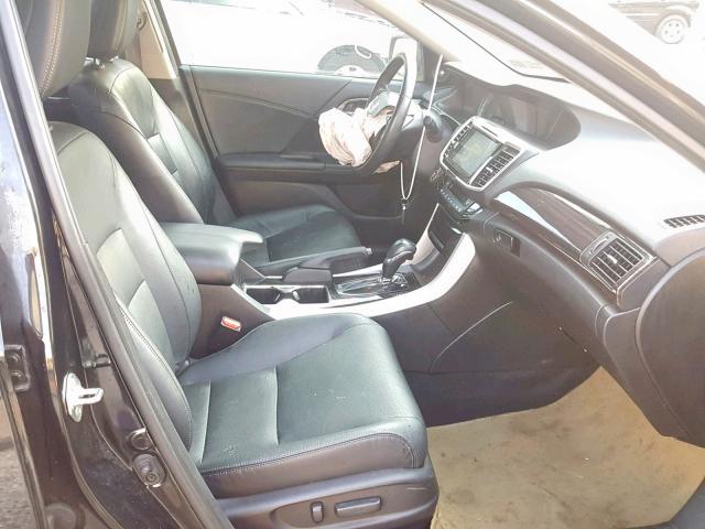 1HGCR2F81GA065909 - 2016 HONDA ACCORD EXL BLACK photo 5