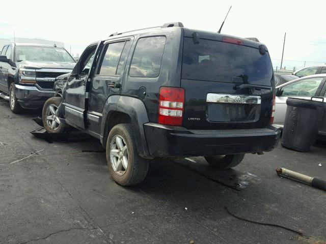 1J4PP5GK8BW548384 - 2011 JEEP LIBERTY LI BLACK photo 3