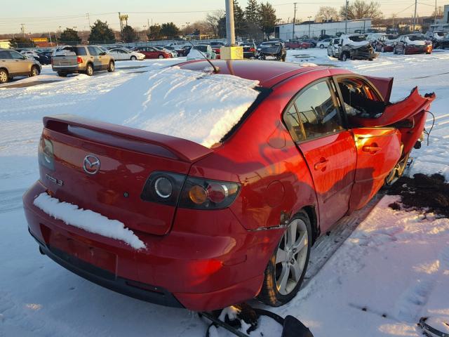 JM1BK323551227696 - 2005 MAZDA 3 S BURGUNDY photo 4