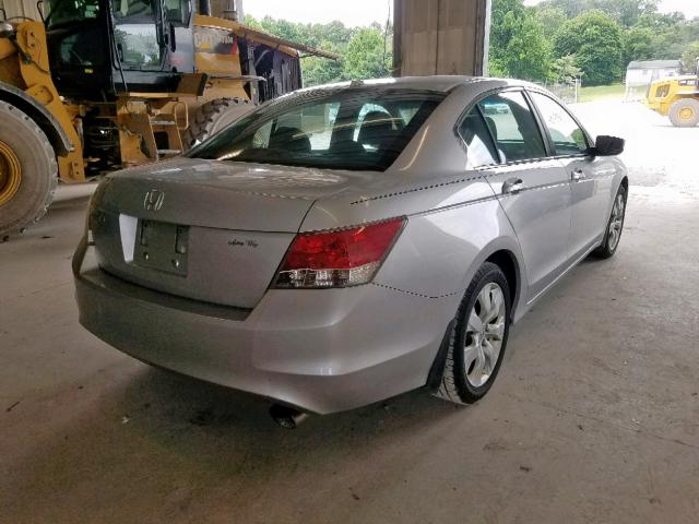 1HGCP26858A122281 - 2008 HONDA ACCORD EXL SILVER photo 4