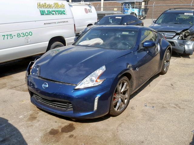 JN1AZ4EHXEM633575 - 2014 NISSAN 370Z BASE BLUE photo 2