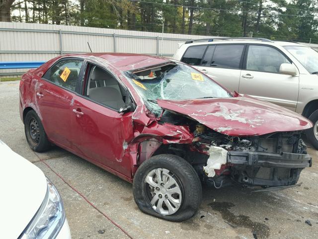 KNAFU4A28A5294416 - 2010 KIA FORTE EX RED photo 1