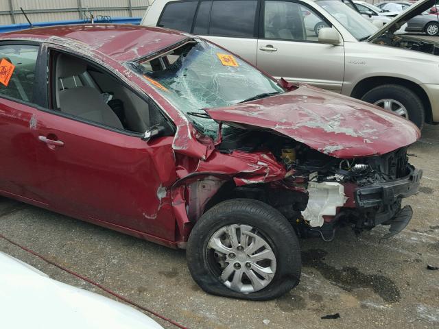 KNAFU4A28A5294416 - 2010 KIA FORTE EX RED photo 9