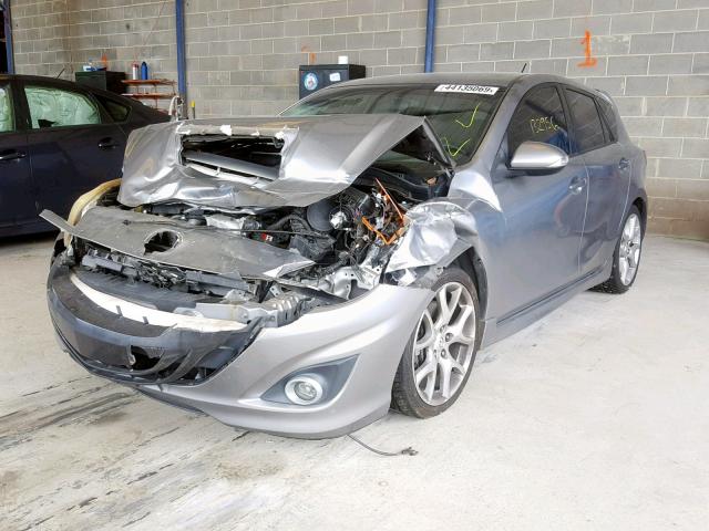 JM1BL1H39A1168865 - 2010 MAZDA SPEED 3 SILVER photo 2