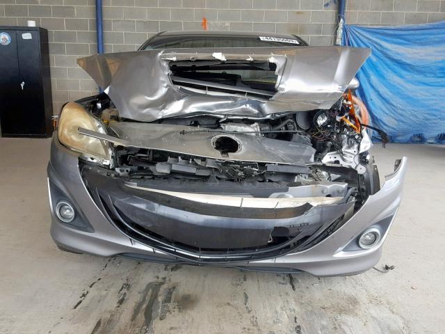 JM1BL1H39A1168865 - 2010 MAZDA SPEED 3 SILVER photo 9