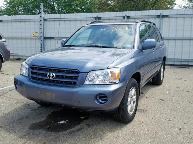 JTEGD21A630058183 - 2003 TOYOTA HIGHLANDER GRAY photo 2