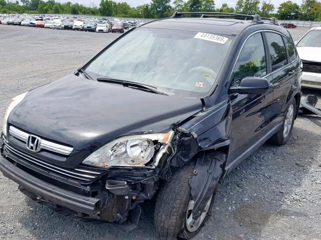 5J6RE48789L010184 - 2009 HONDA CR-V EXL BLACK photo 2