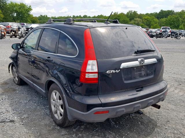 5J6RE48789L010184 - 2009 HONDA CR-V EXL BLACK photo 3