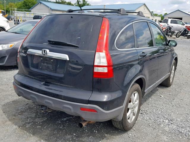 5J6RE48789L010184 - 2009 HONDA CR-V EXL BLACK photo 4