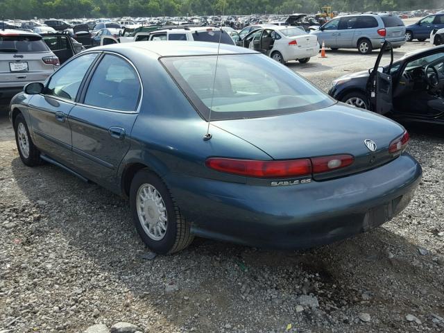 1MELM50U8VA609693 - 1997 MERCURY SABLE GS GREEN photo 3