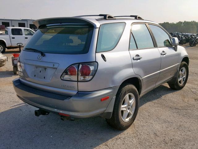 JTJHF10U410195920 - 2001 LEXUS RX 300 BLUE photo 4