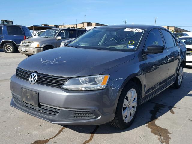 3VWLL7AJ4EM266739 - 2014 VOLKSWAGEN JETTA TDI GRAY photo 2