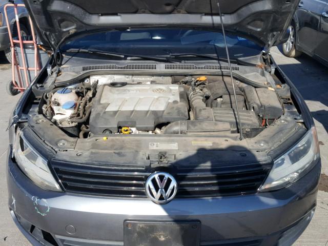 3VWLL7AJ4EM266739 - 2014 VOLKSWAGEN JETTA TDI GRAY photo 7