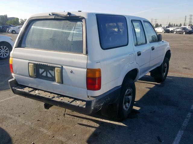 JT3VN29V4L0001257 - 1990 TOYOTA 4RUNNER VN WHITE photo 4