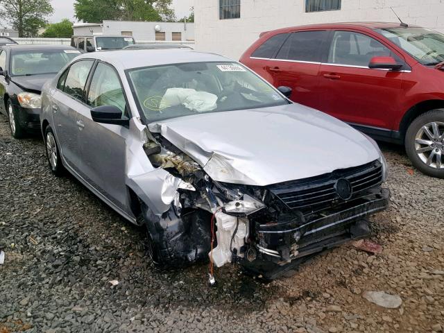 3VW1K7AJ9EM365468 - 2014 VOLKSWAGEN JETTA BASE SILVER photo 1