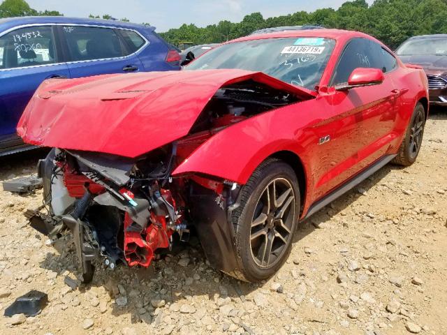 1FA6P8CF2K5163765 - 2019 FORD MUSTANG GT RED photo 2