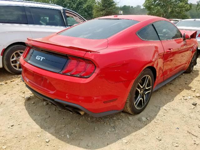 1FA6P8CF2K5163765 - 2019 FORD MUSTANG GT RED photo 4