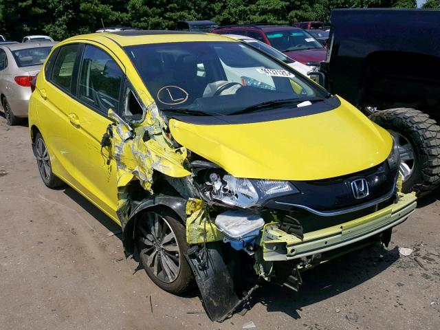 JHMGK5H75GX028450 - 2016 HONDA FIT EX YELLOW photo 1