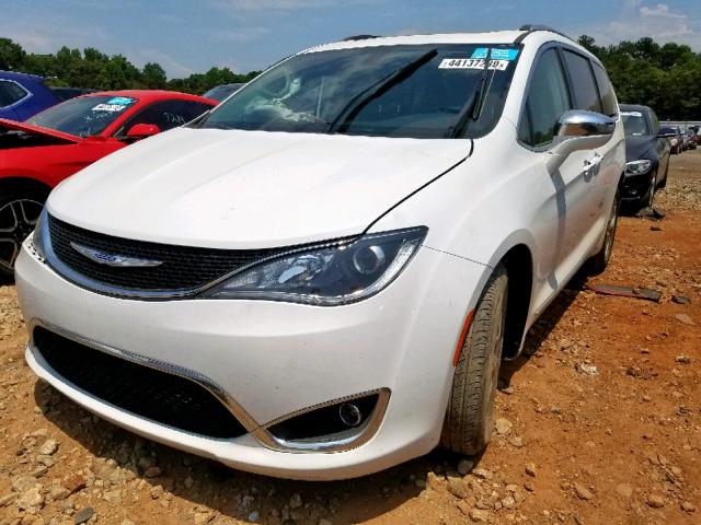 2C4RC1GGXJR320845 - 2018 CHRYSLER PACIFICA L WHITE photo 2