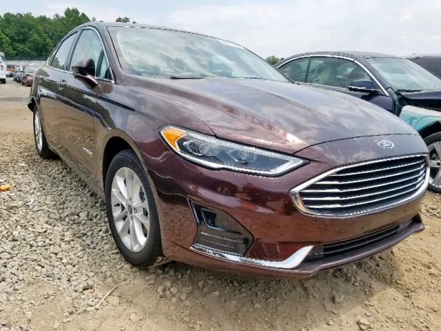 3FA6P0MU6KR137147 - 2019 FORD FUSION SEL BROWN photo 1