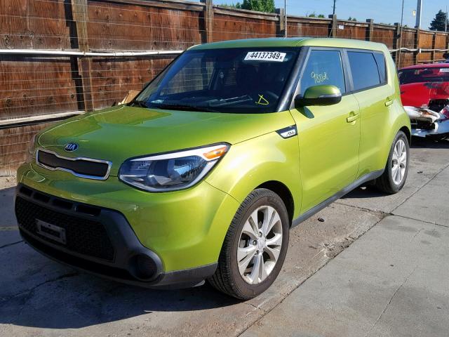 KNDJP3A57E7707641 - 2014 KIA SOUL + GREEN photo 2