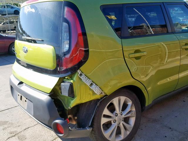 KNDJP3A57E7707641 - 2014 KIA SOUL + GREEN photo 9