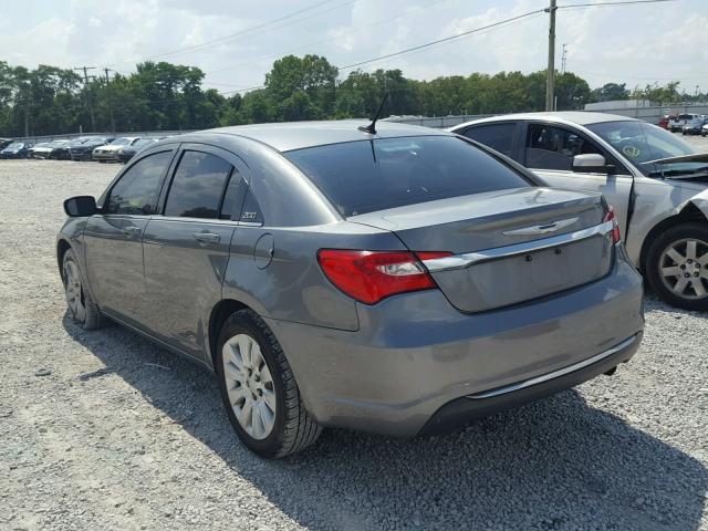 1C3CCBAB5CN281868 - 2012 CHRYSLER 200 LX GRAY photo 3