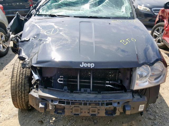 1J8GR48K17C563819 - 2007 JEEP GRAND CHER BLACK photo 7