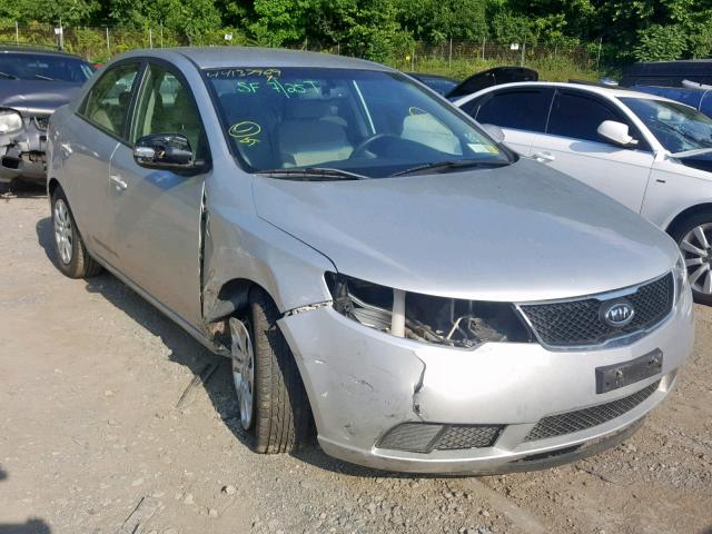 KNAFU4A26A5238717 - 2010 KIA FORTE EX SILVER photo 1