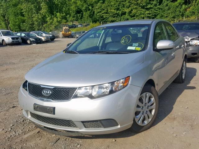 KNAFU4A26A5238717 - 2010 KIA FORTE EX SILVER photo 2