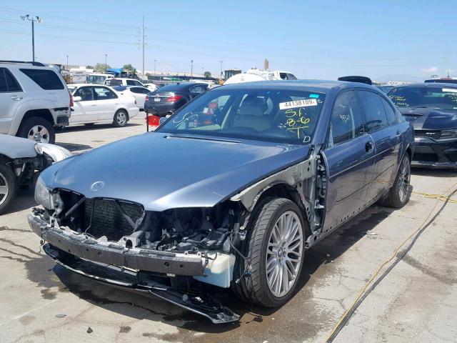 WBAHN83538DT78910 - 2008 BMW 750 LI BLUE photo 2