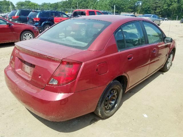 1G8AJ55F87Z132273 - 2007 SATURN ION LEVEL MAROON photo 4