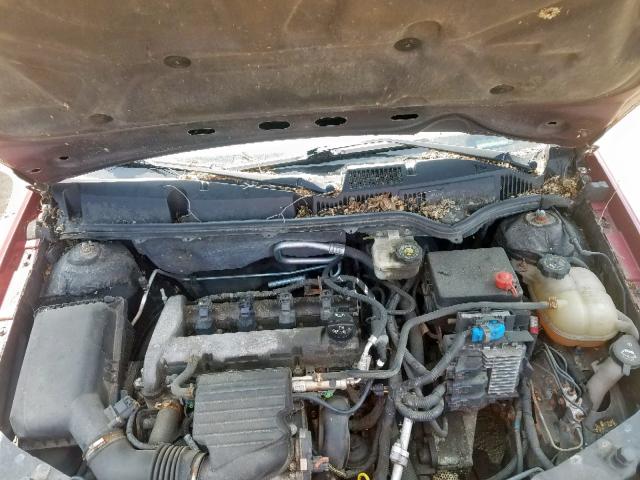 1G8AJ55F87Z132273 - 2007 SATURN ION LEVEL MAROON photo 7