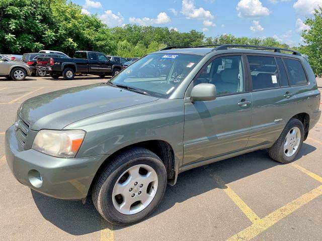 JTEEP21A370227578 - 2007 TOYOTA HIGHLANDER GREEN photo 1