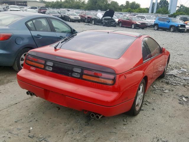 JN1RZ26A4LX003409 - 1990 NISSAN 300ZX 2+2 RED photo 4