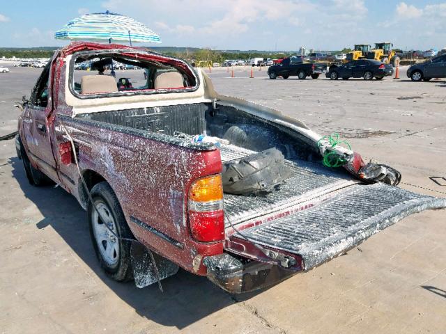 5TENL42N53Z273940 - 2003 TOYOTA TACOMA RED photo 3