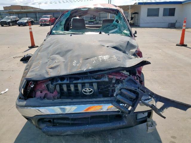 5TENL42N53Z273940 - 2003 TOYOTA TACOMA RED photo 7