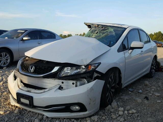 19XFB2F96EE063060 - 2014 HONDA CIVIC EXL WHITE photo 2