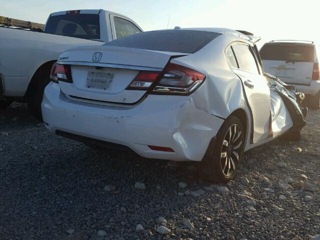 19XFB2F96EE063060 - 2014 HONDA CIVIC EXL WHITE photo 4