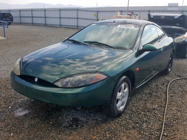 1ZWFT6036X5664890 - 1999 MERCURY COUGAR I4 GREEN photo 2