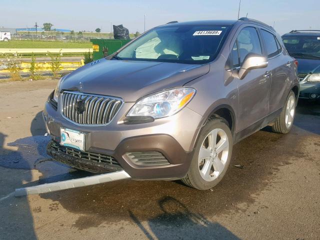 KL4CJASB0FB123268 - 2015 BUICK ENCORE GOLD photo 2