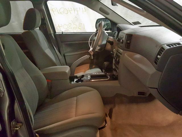 1J8GR48K47C577102 - 2007 JEEP GRAND CHER GRAY photo 5