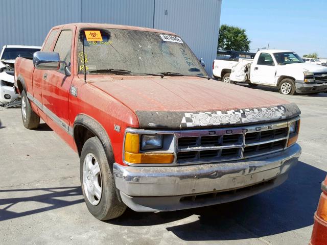 1B7GL23X3LS608470 - 1990 DODGE DAKOTA RED photo 1