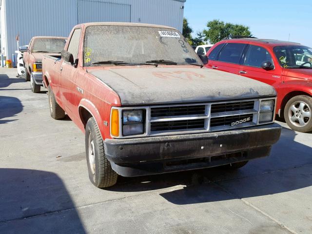 1B7GL26X6LS708803 - 1990 DODGE DAKOTA RED photo 1