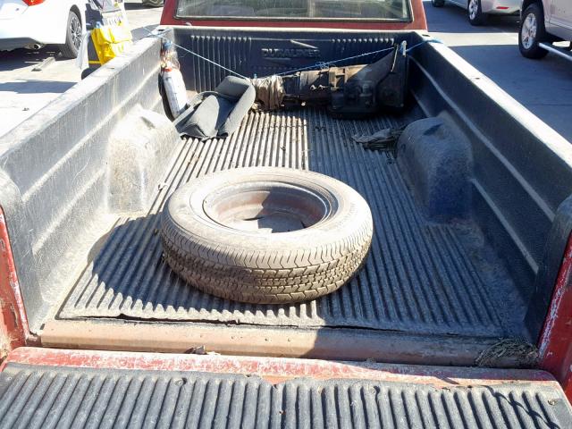 1B7GL26X6LS708803 - 1990 DODGE DAKOTA RED photo 6