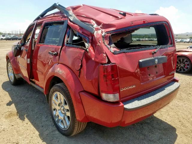 1D4PT4GK9BW607909 - 2011 DODGE NITRO HEAT RED photo 3