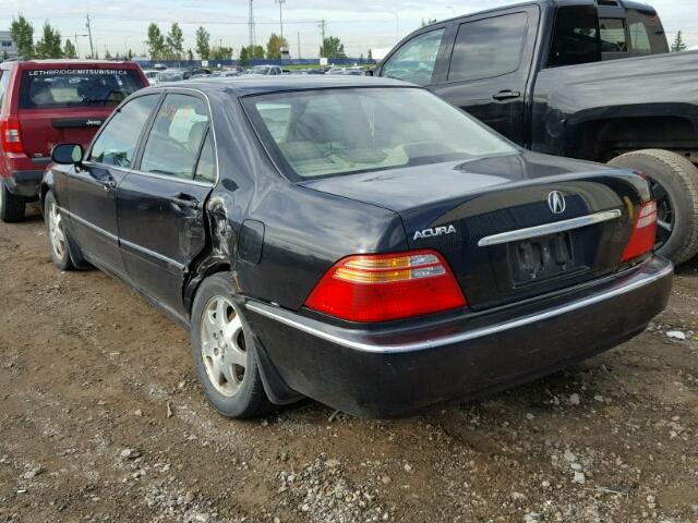 JH4KA965X2C800348 - 2002 ACURA 3.5RL BLACK photo 3