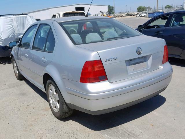 3VWSK69M72M151152 - 2002 VOLKSWAGEN JETTA GLS SILVER photo 3