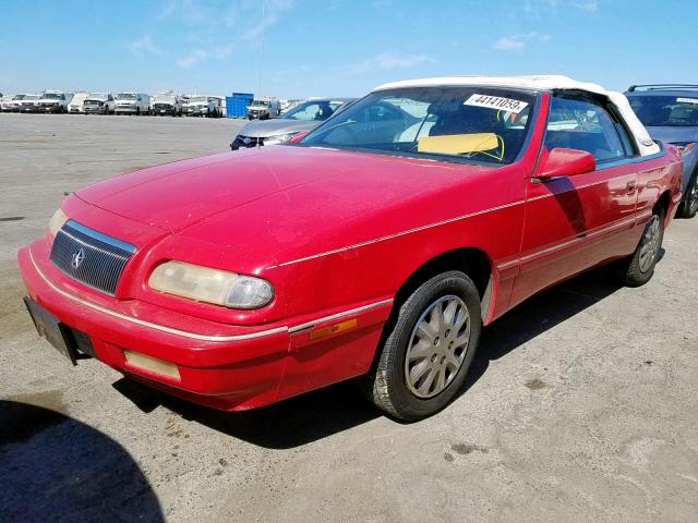 1C3EU4538SF553634 - 1995 CHRYSLER LEBARON GT RED photo 2